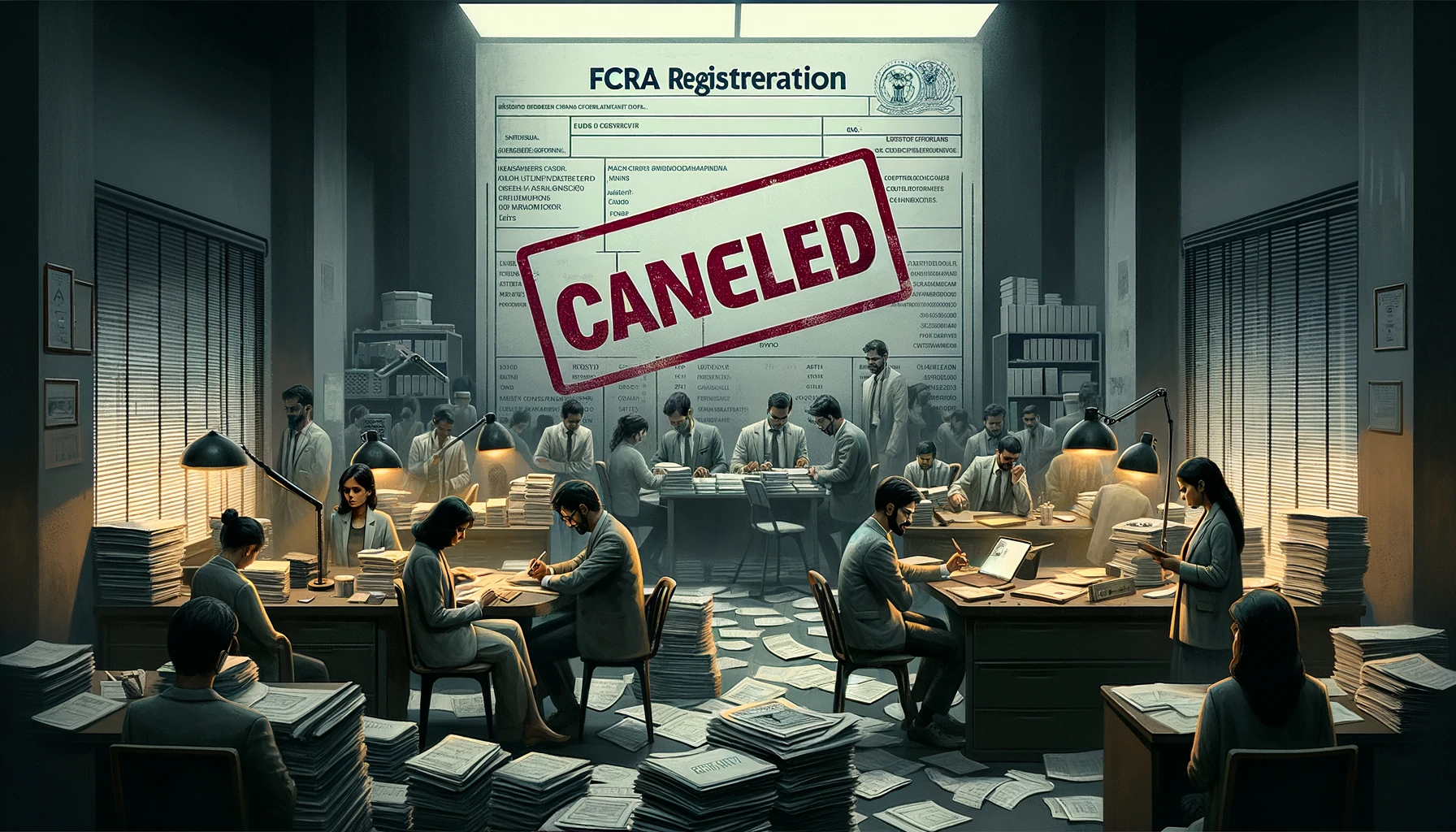CANCELLATION OF FCRA REGISTRATION FOR NGOS