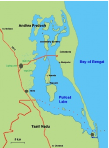 Pulicat Lake Map UPSC